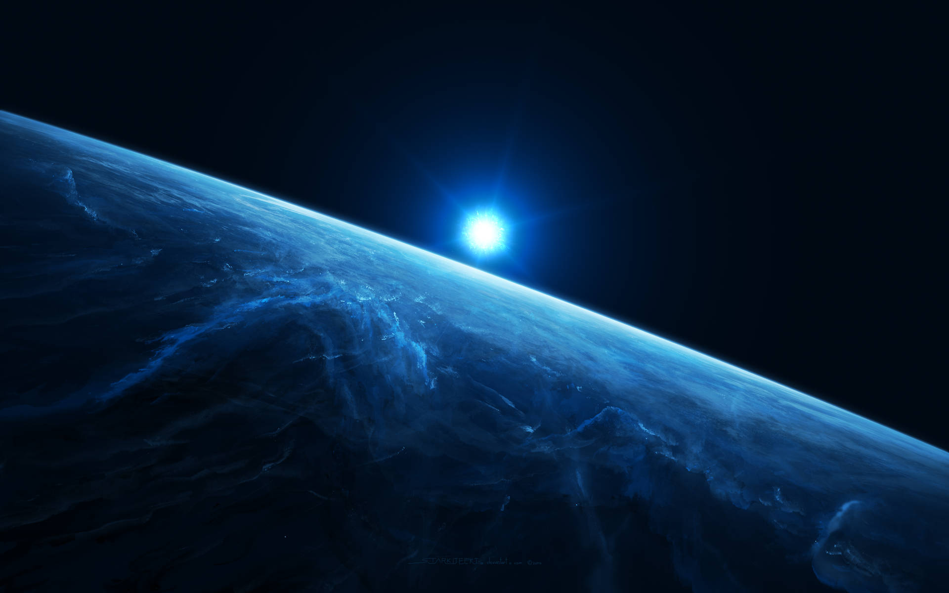 4d Ultra Hd Space Horizon Background