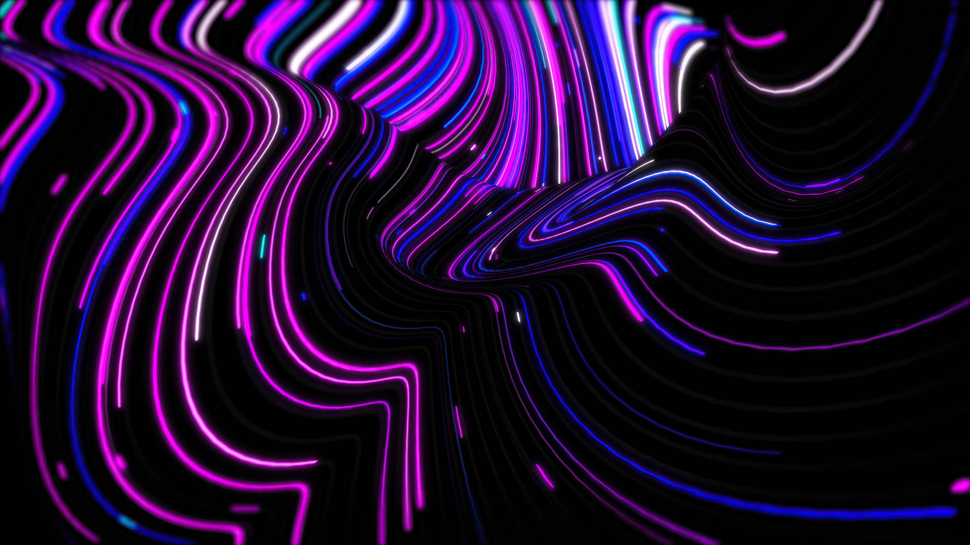 4k Abstract Neon Lights Background
