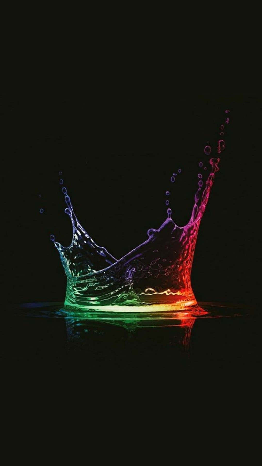 4k Amoled Phone Liquid Burst Background