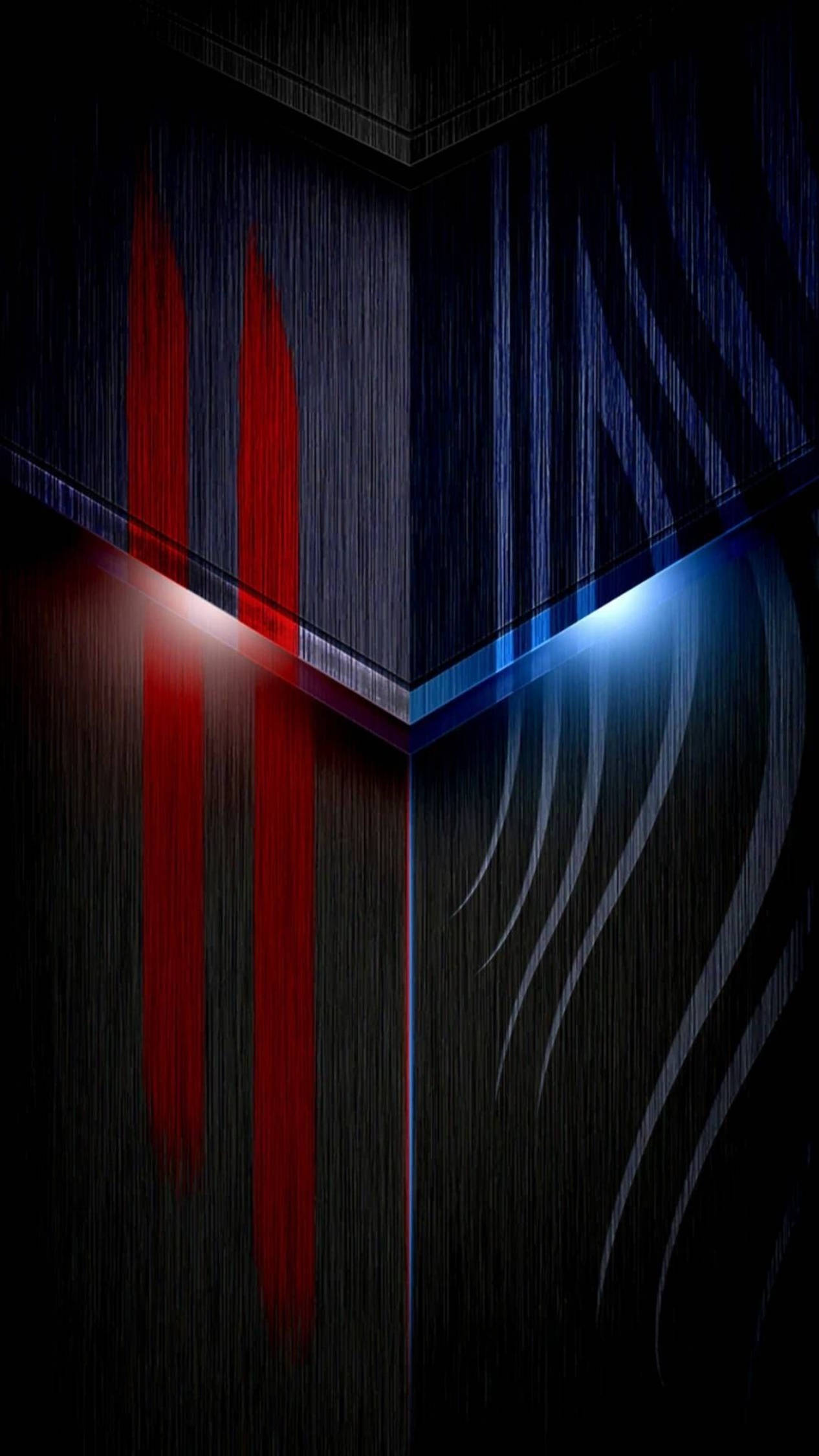 4k Android Blue Red Abstract Background
