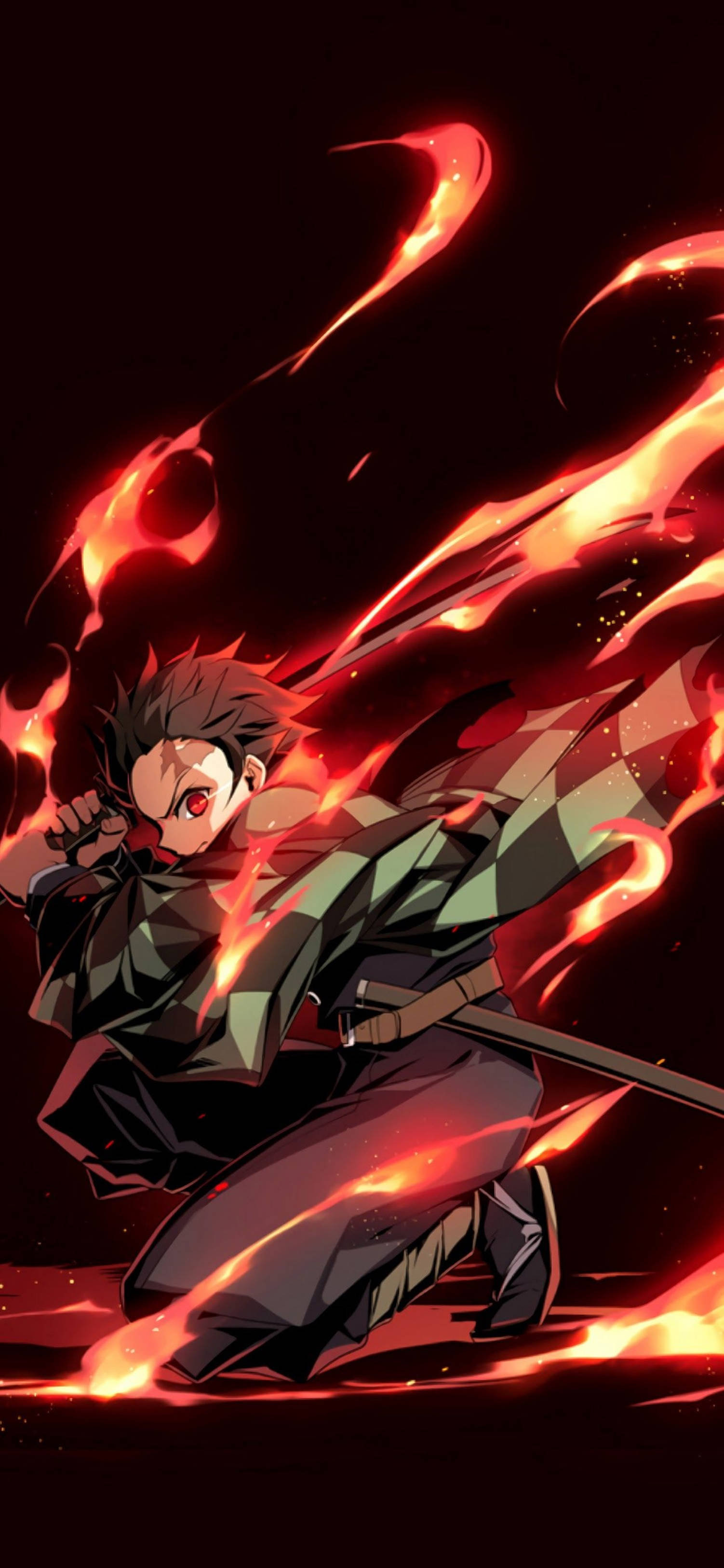 4k Anime Iphone Demon Slayer Fire God Dance