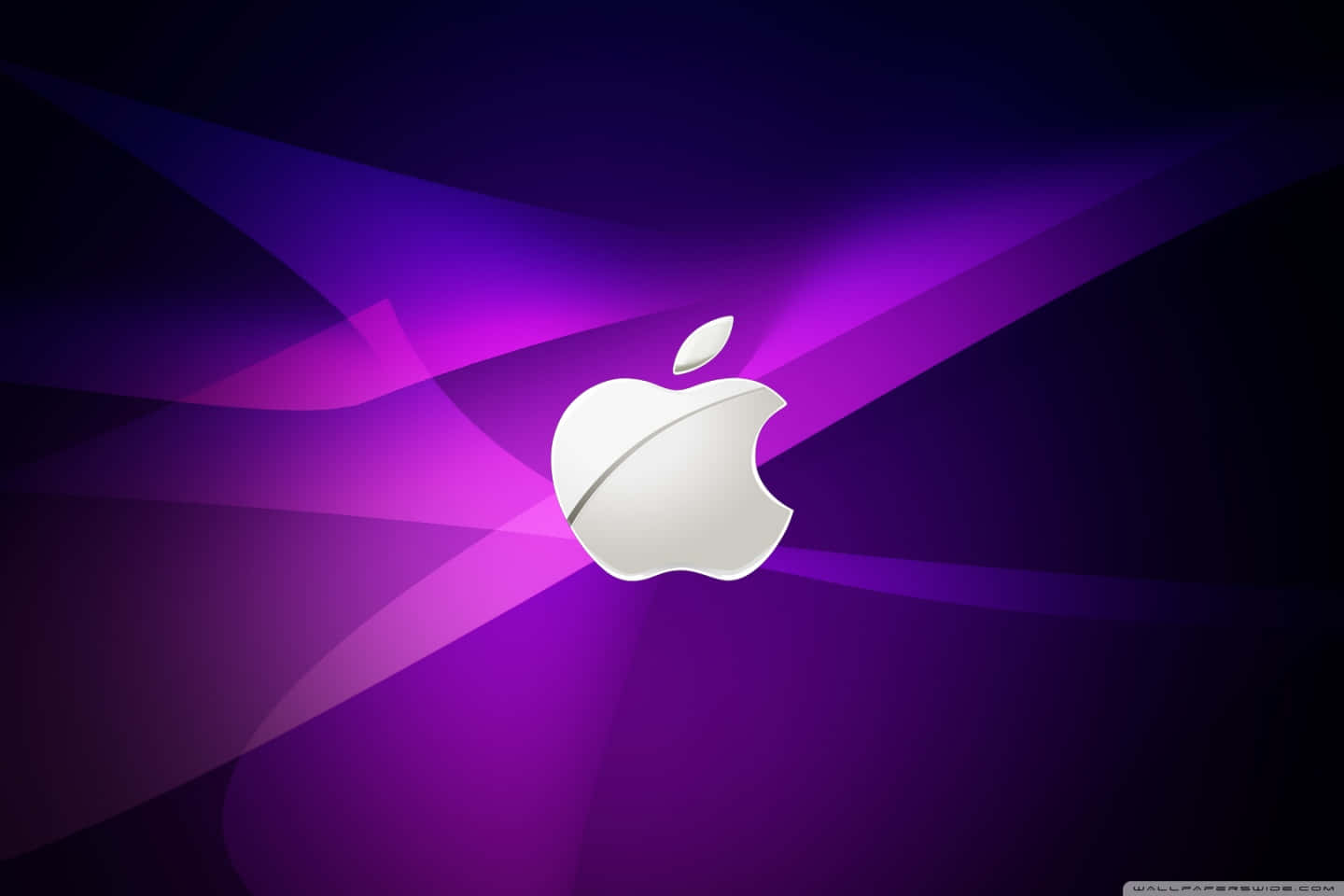 4k Apple With Purple Background