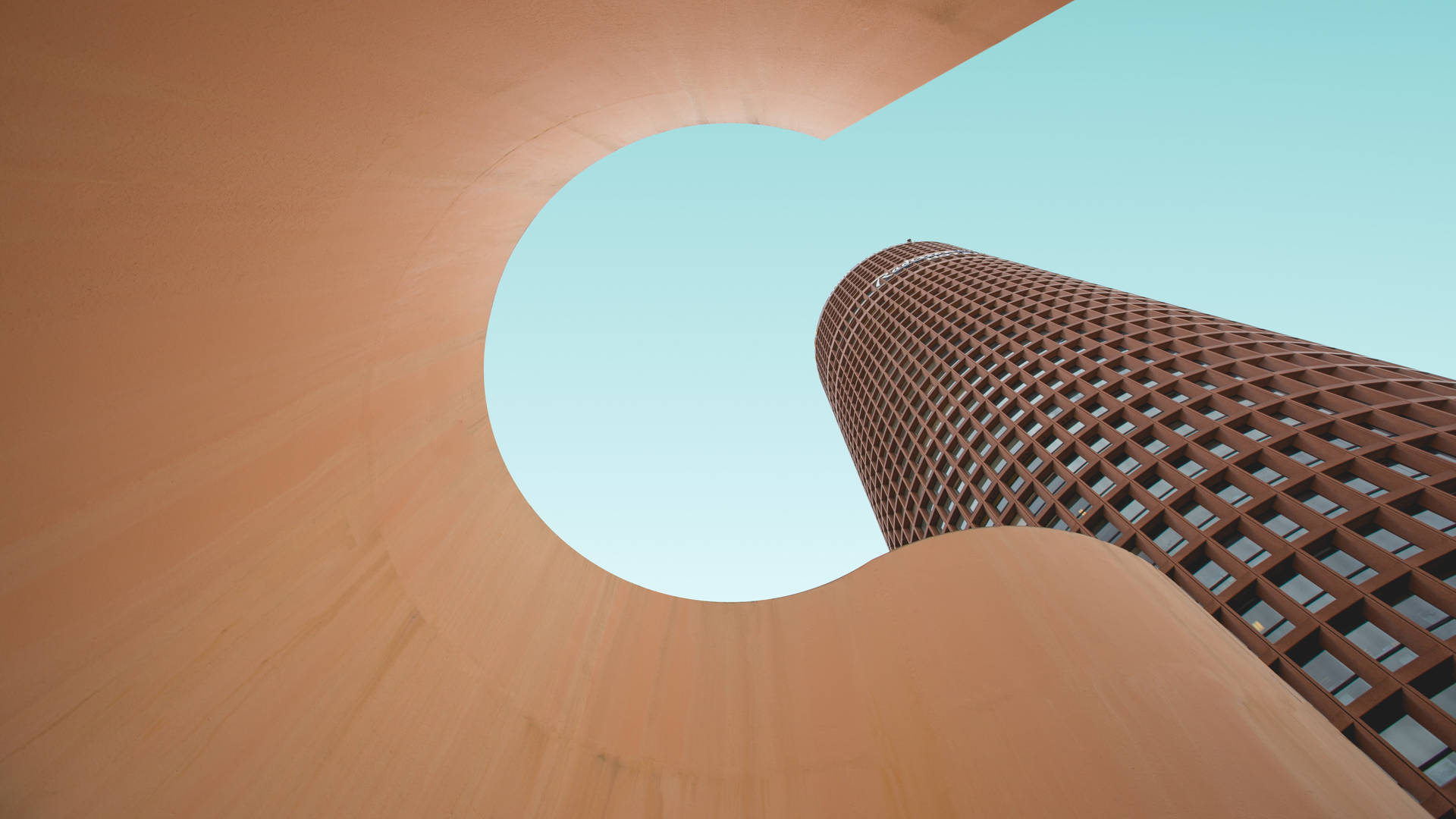 4k Architecture Circular High-rise Background