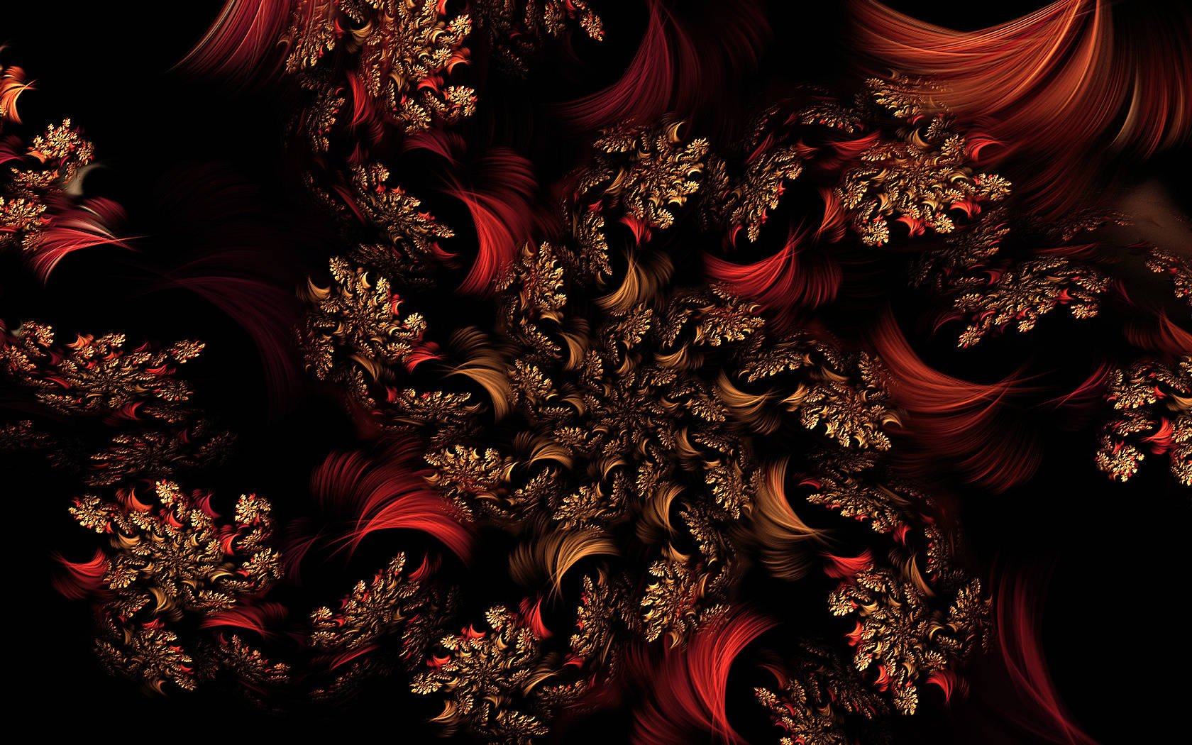 4k Autumn Abstract Leaves Background