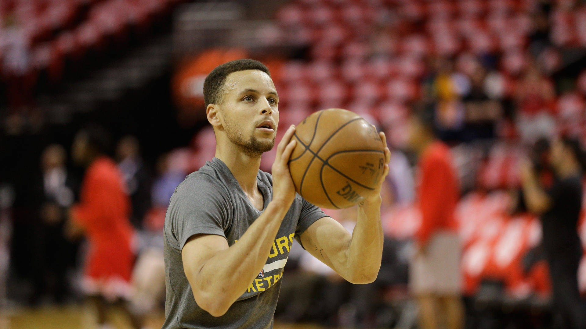 4k Basketball Curry In Practice Background