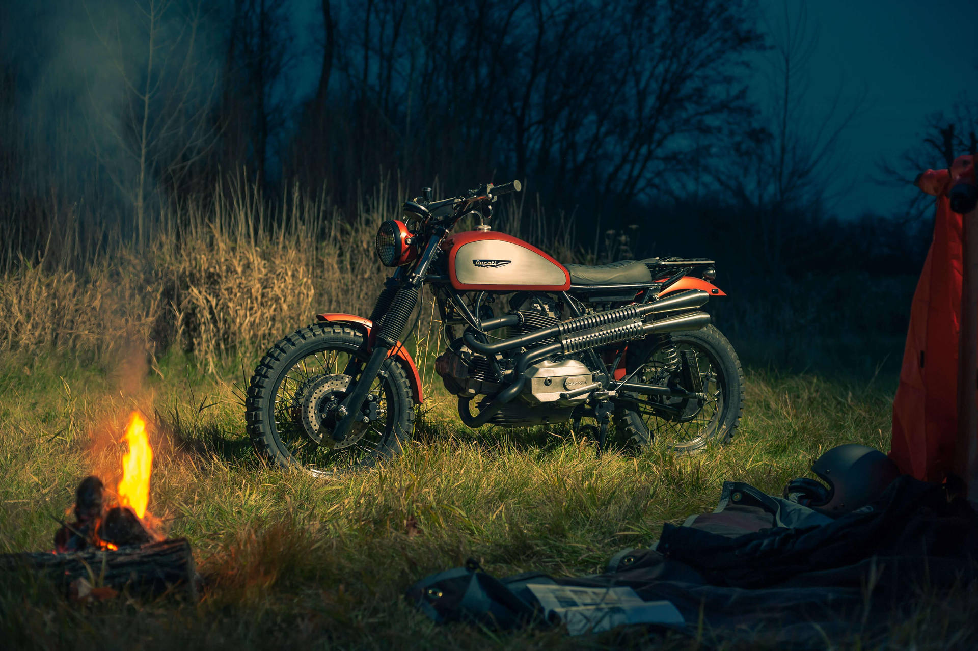 4k Bike Ducati Scrambler Background