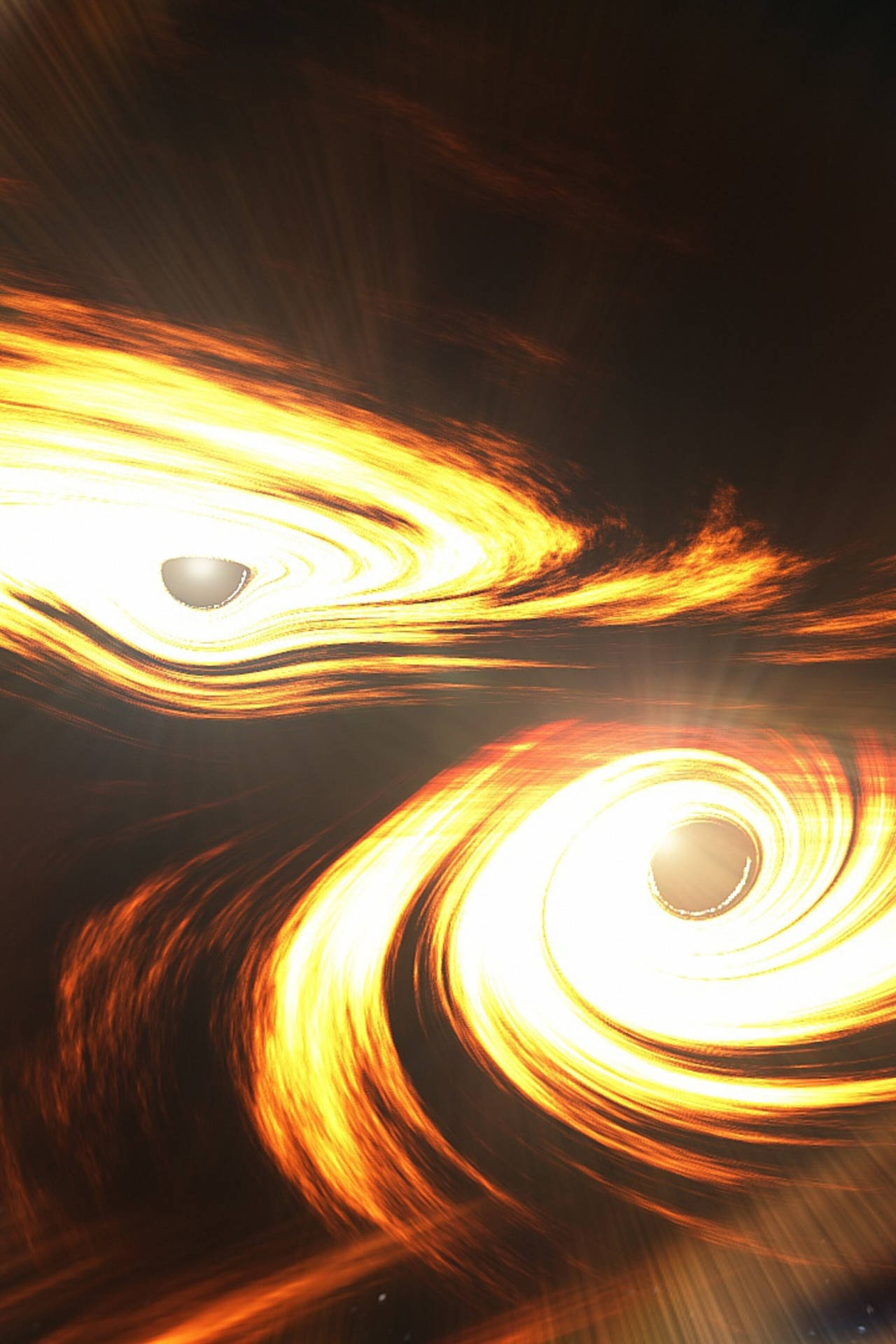 4k Black Hole Collision Background