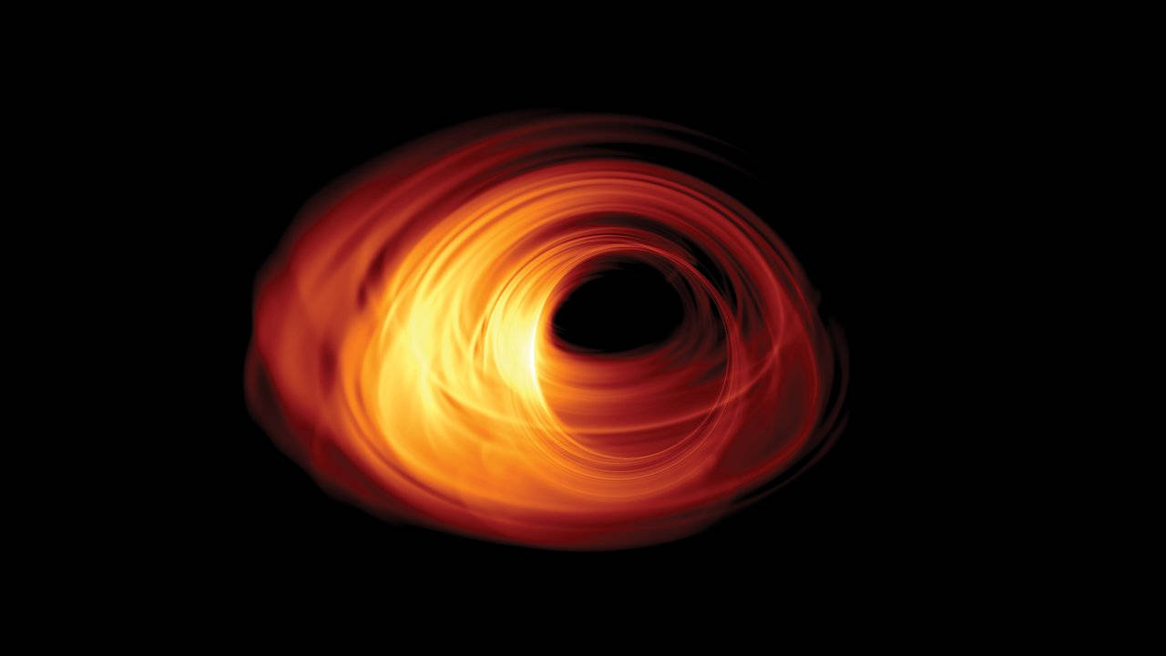 4k Black Hole M87 Replica Background