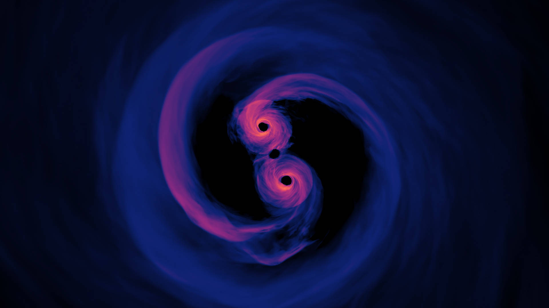 4k Black Hole Merging Background