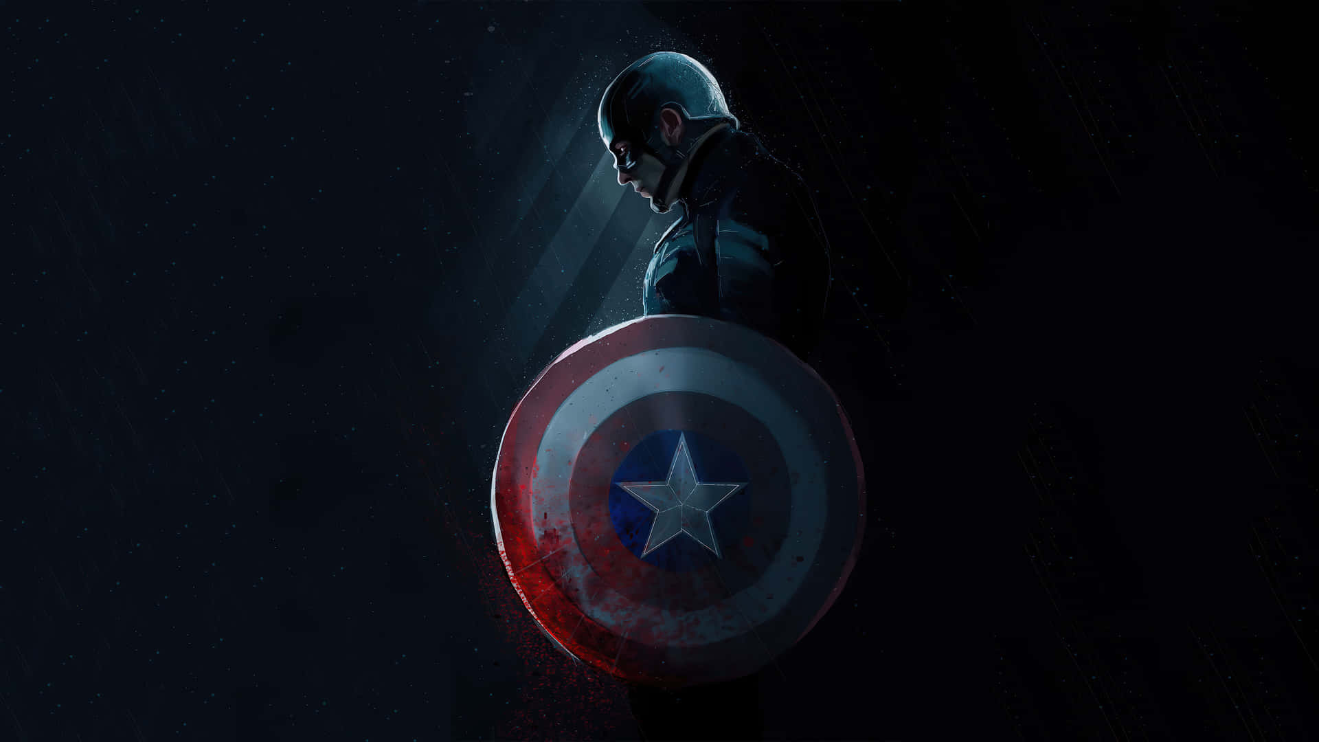 4k Captain America Silhouette