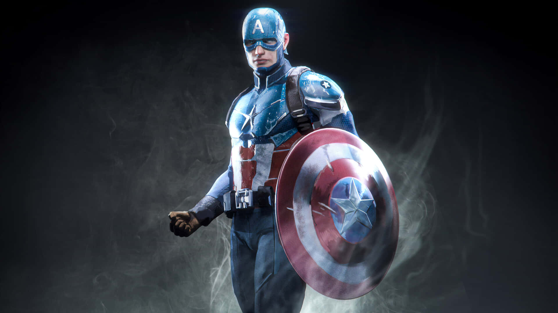 4k Captain America With His Shield Background