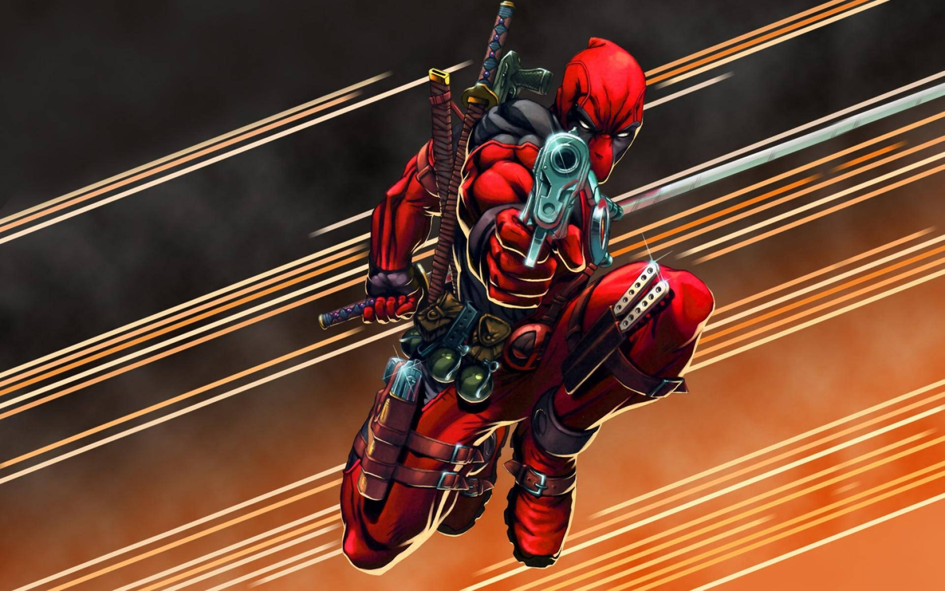 4k Deadpool Crouching