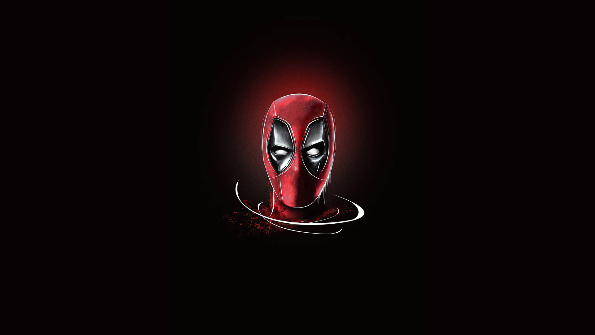 4k Deadpool Head Artwork Background