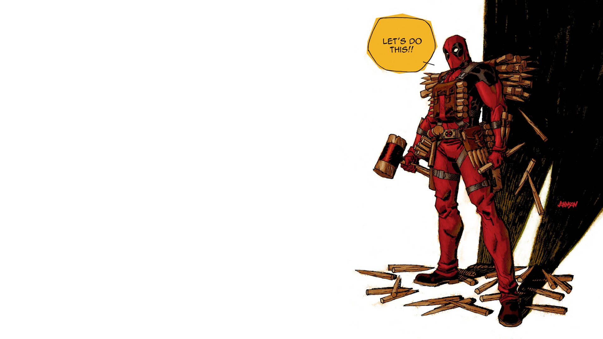 4k Deadpool Makeshift Armor Background