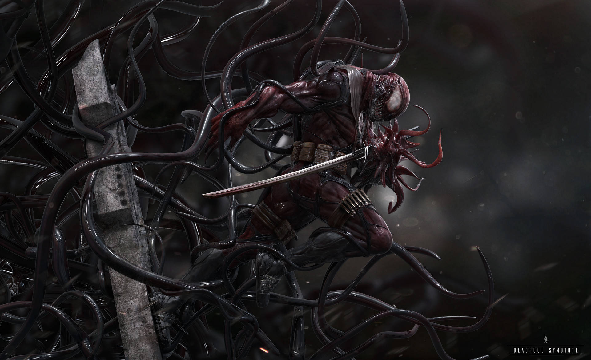 4k Deadpool Symbiote