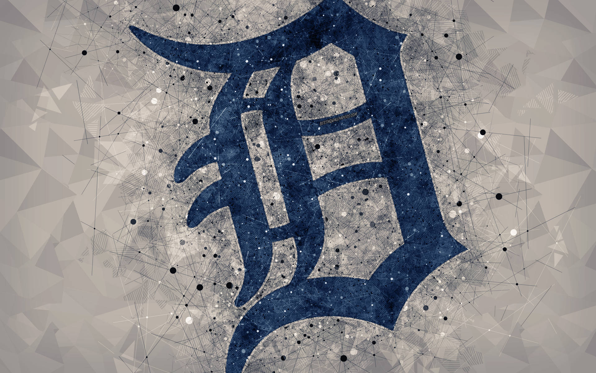 4k Detroit Tigers Logo Background