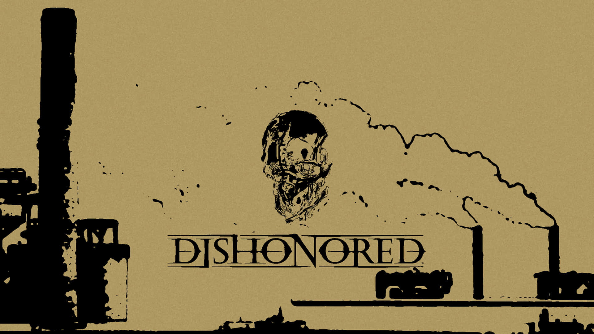 4k Dishonored Brown Aesthetic Background