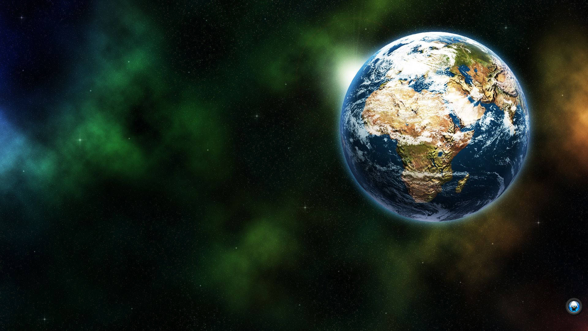 4k Earth Cosmic Template Background