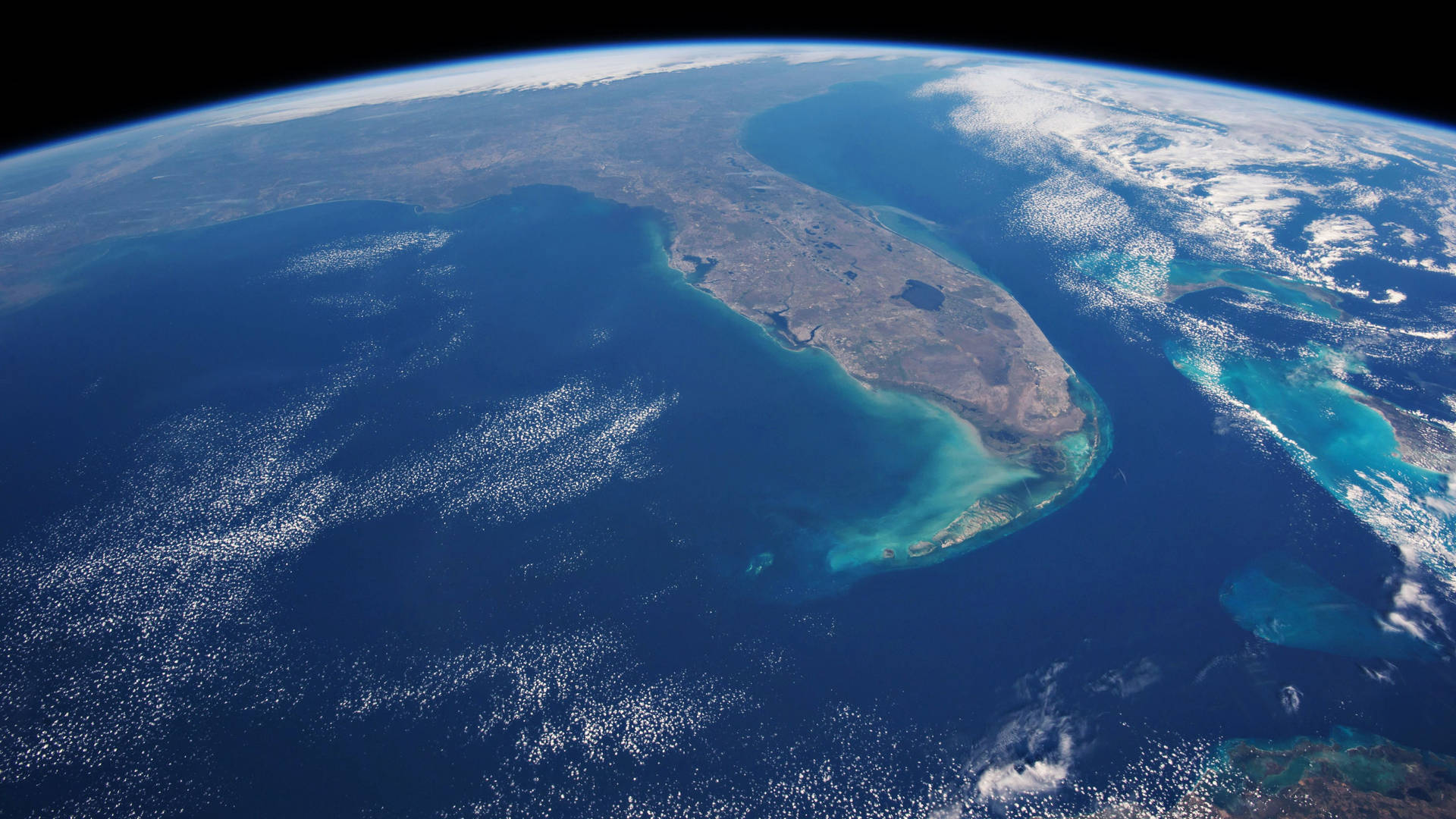 4k Earth With Florida State Background