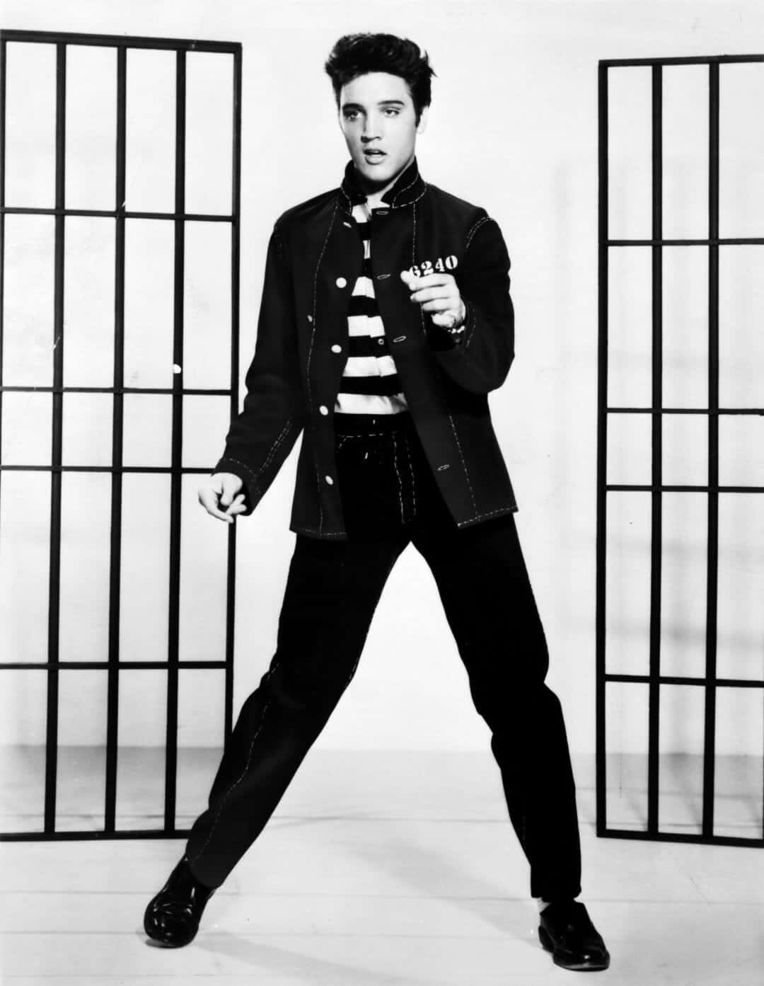 4k Elvis Performing Jailhouse Rock Background