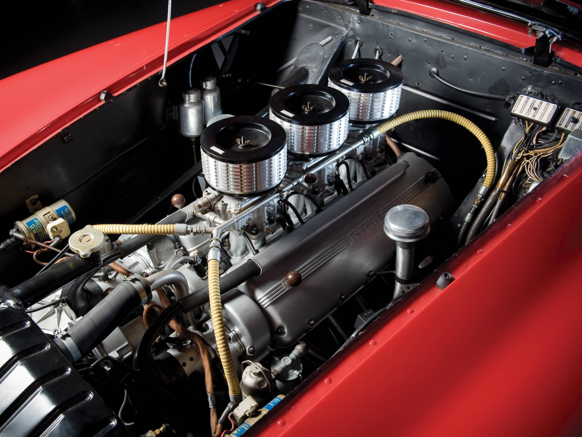 4k Ferrari 166 Scaglietti Engine