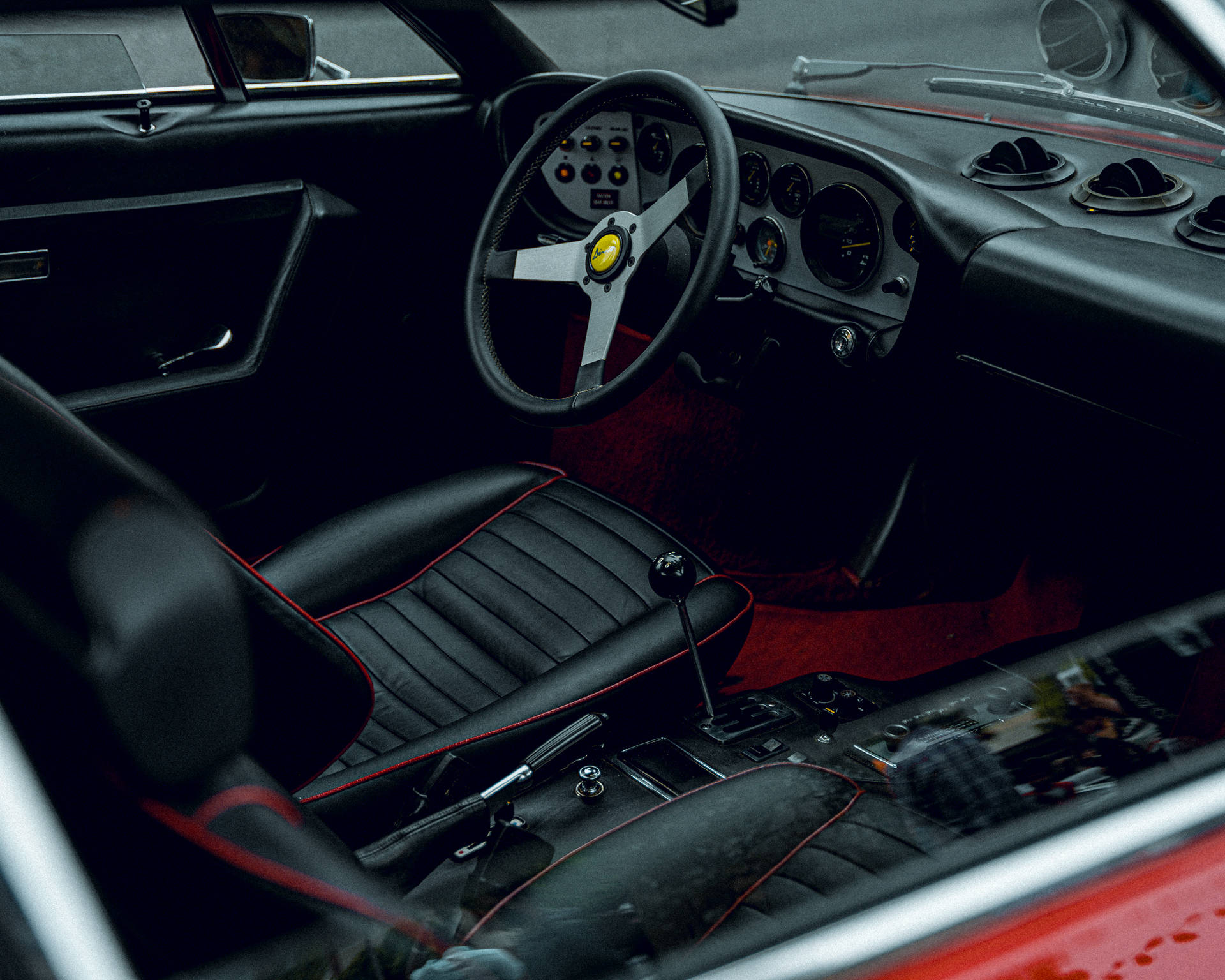 4k Ferrari Dino 308 Interior Background