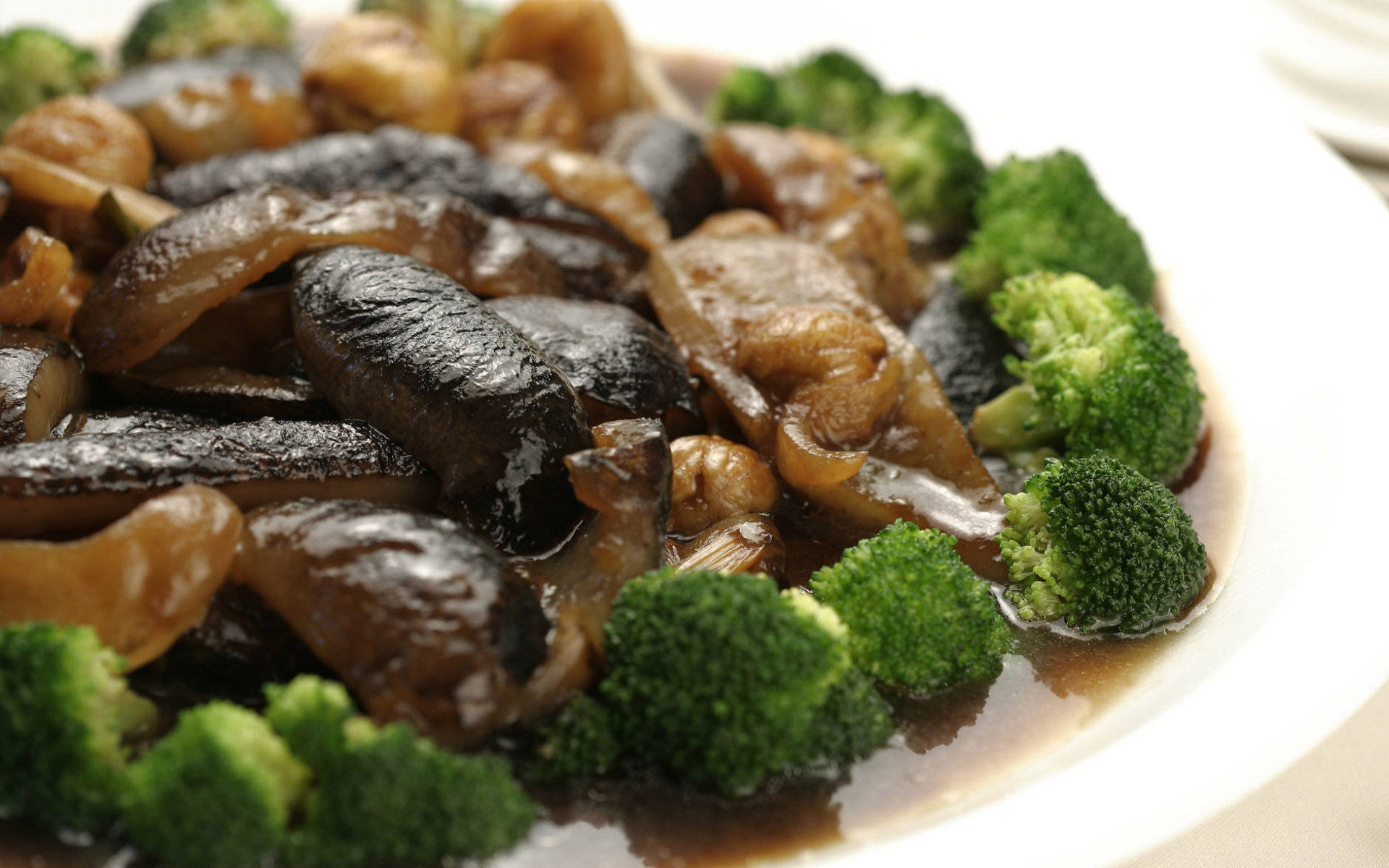 4k Food Beef And Broccoli Background