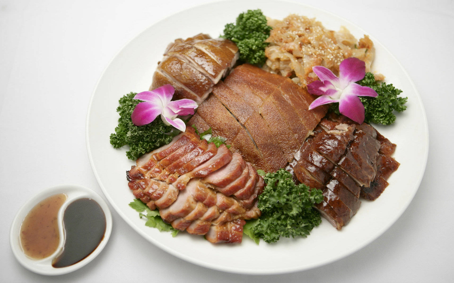 4k Food Braised Pork Slices Background