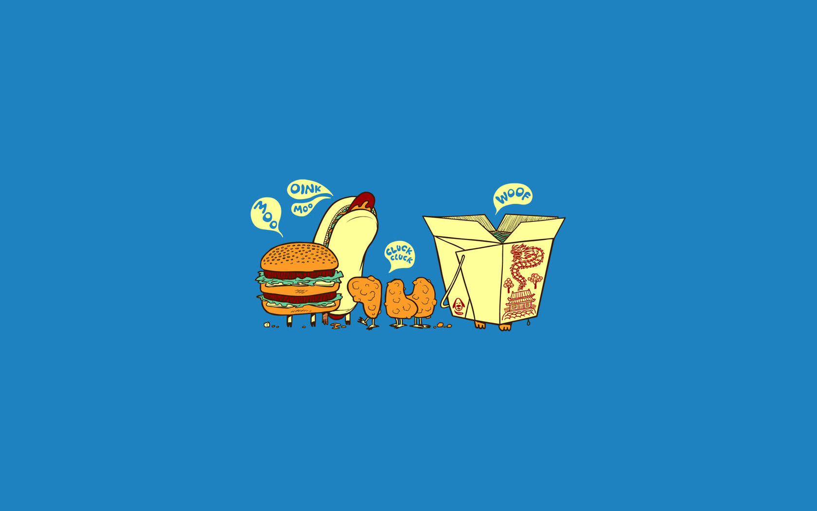 4k Food Famous Fast Food Items Background