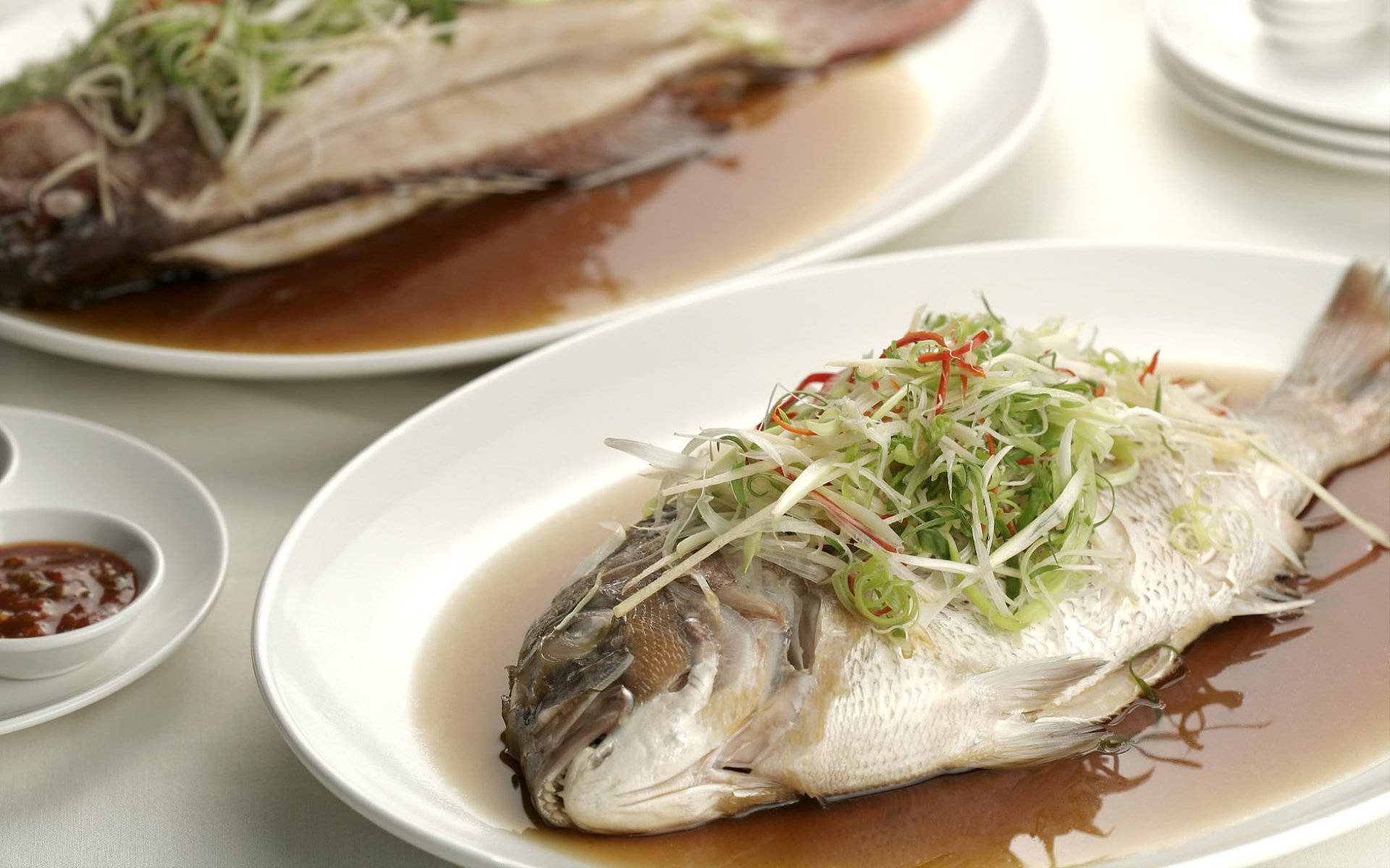 4k Food Steamed Fish