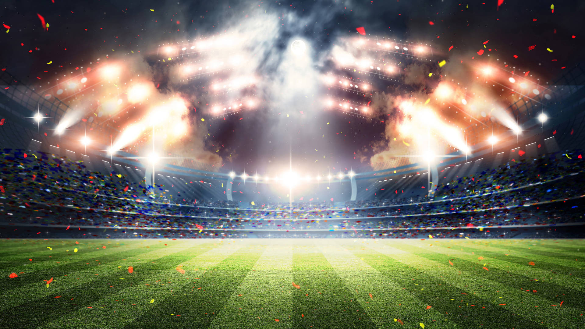 4k Football Fireworks Background