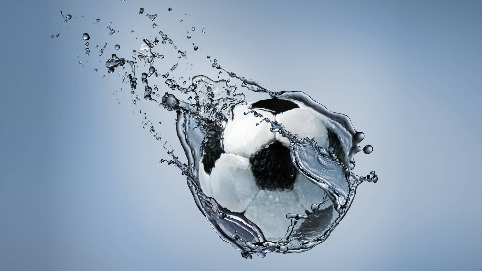 4k Football In Water Background