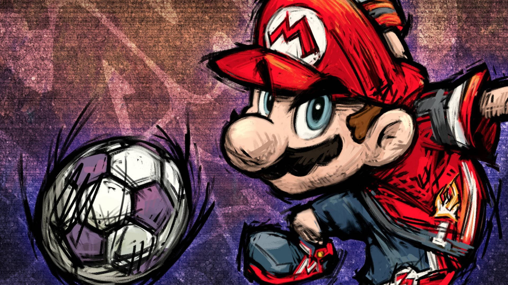 4k Football Super Mario Background