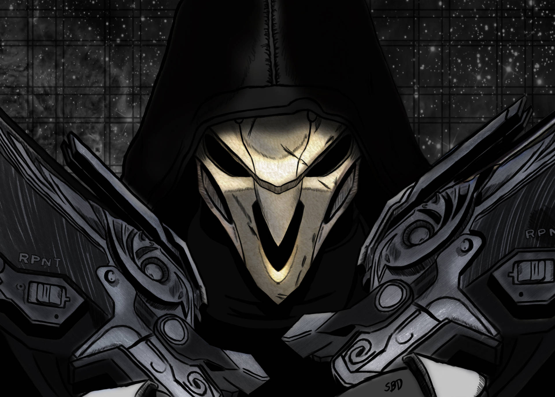 4k Gaming Phone Reaper Overwatch Background