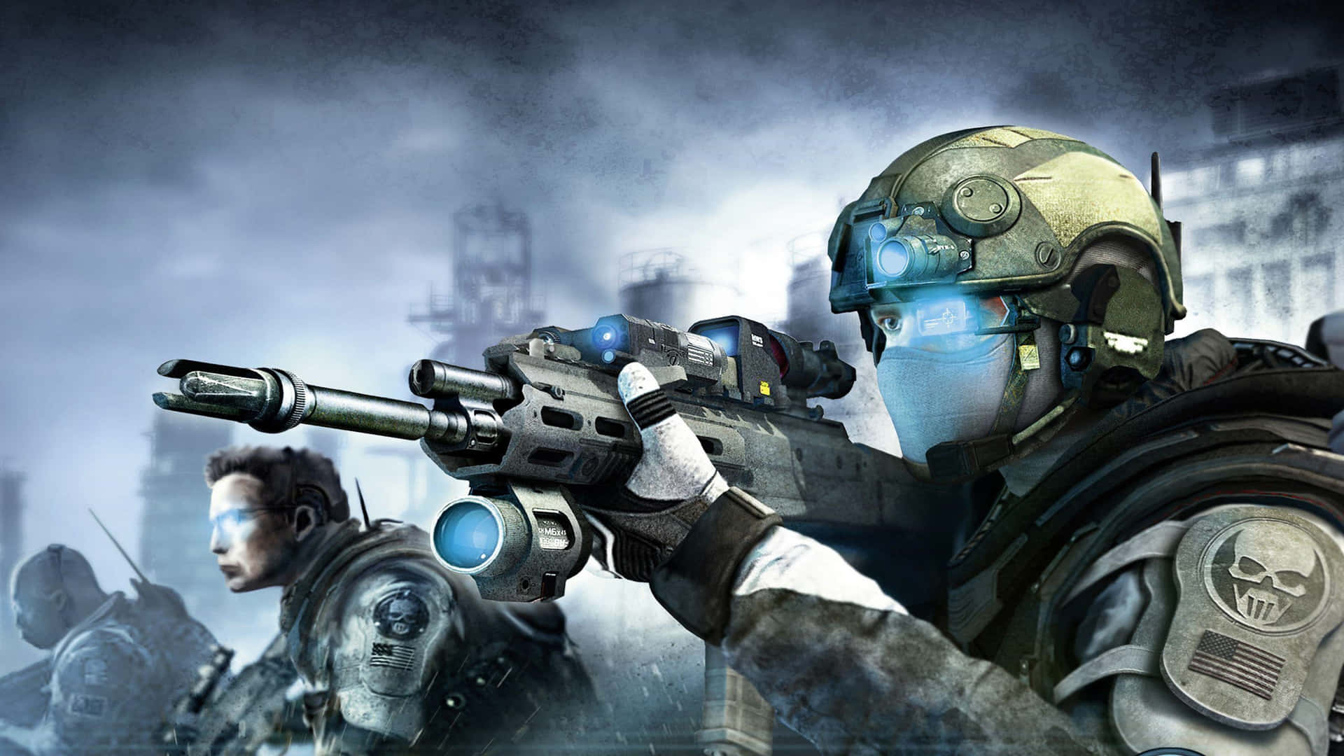 4k Ghost Recon Military Army Gun Aim Pictures Background