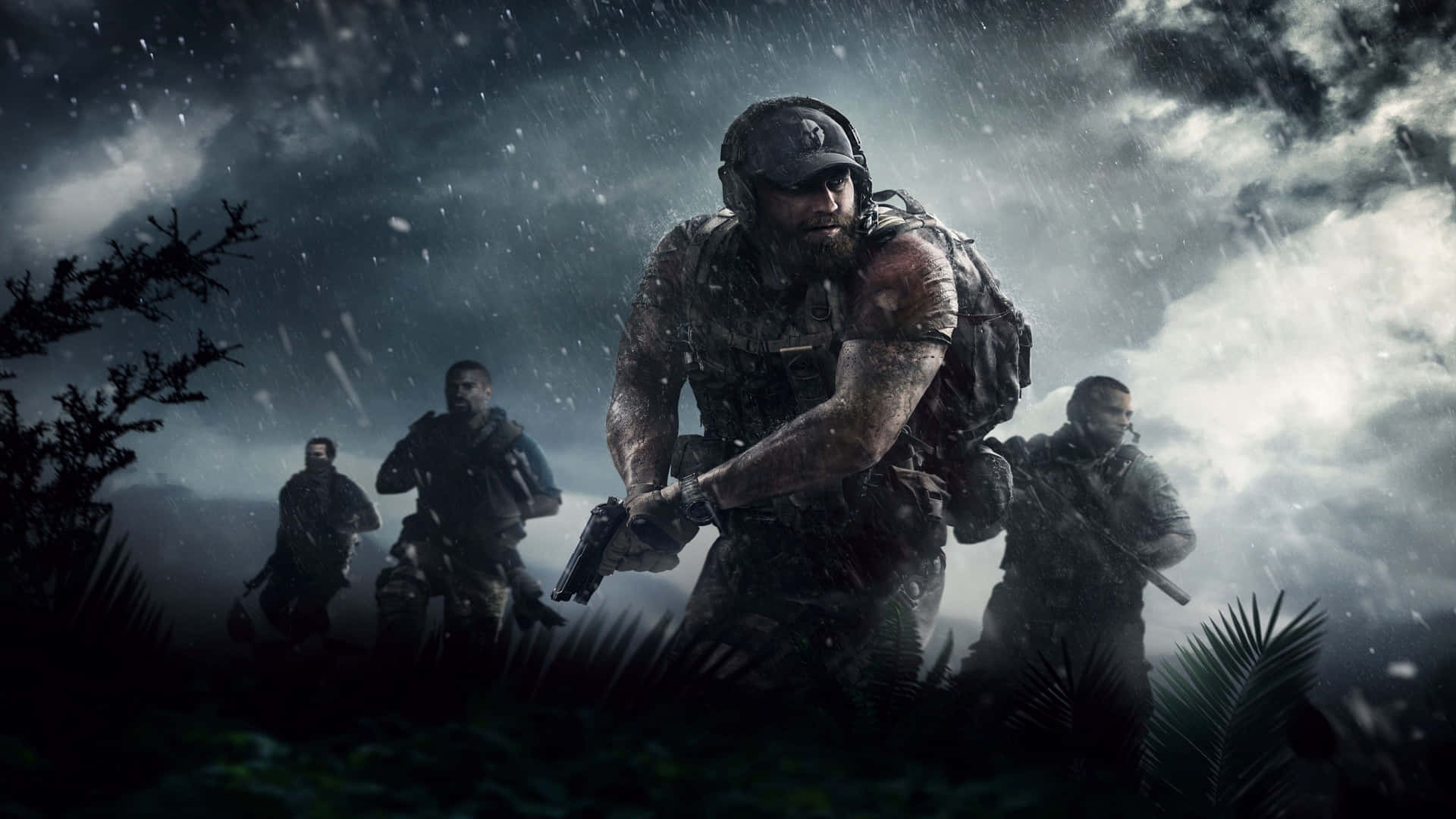 4k Ghost Recon Raining Shooter Soldiers Pictures Background