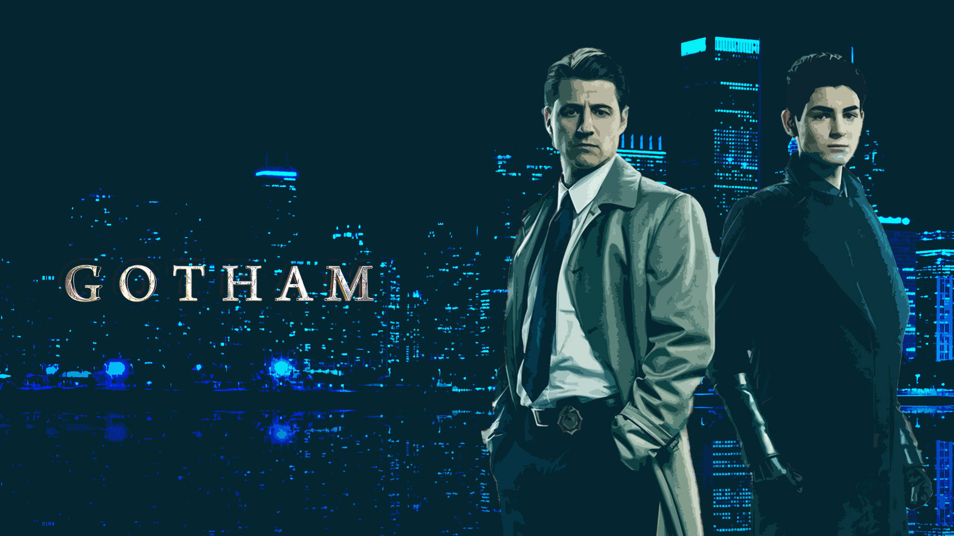 4k Gotham Bruce Wayne And Jim Gordon Background