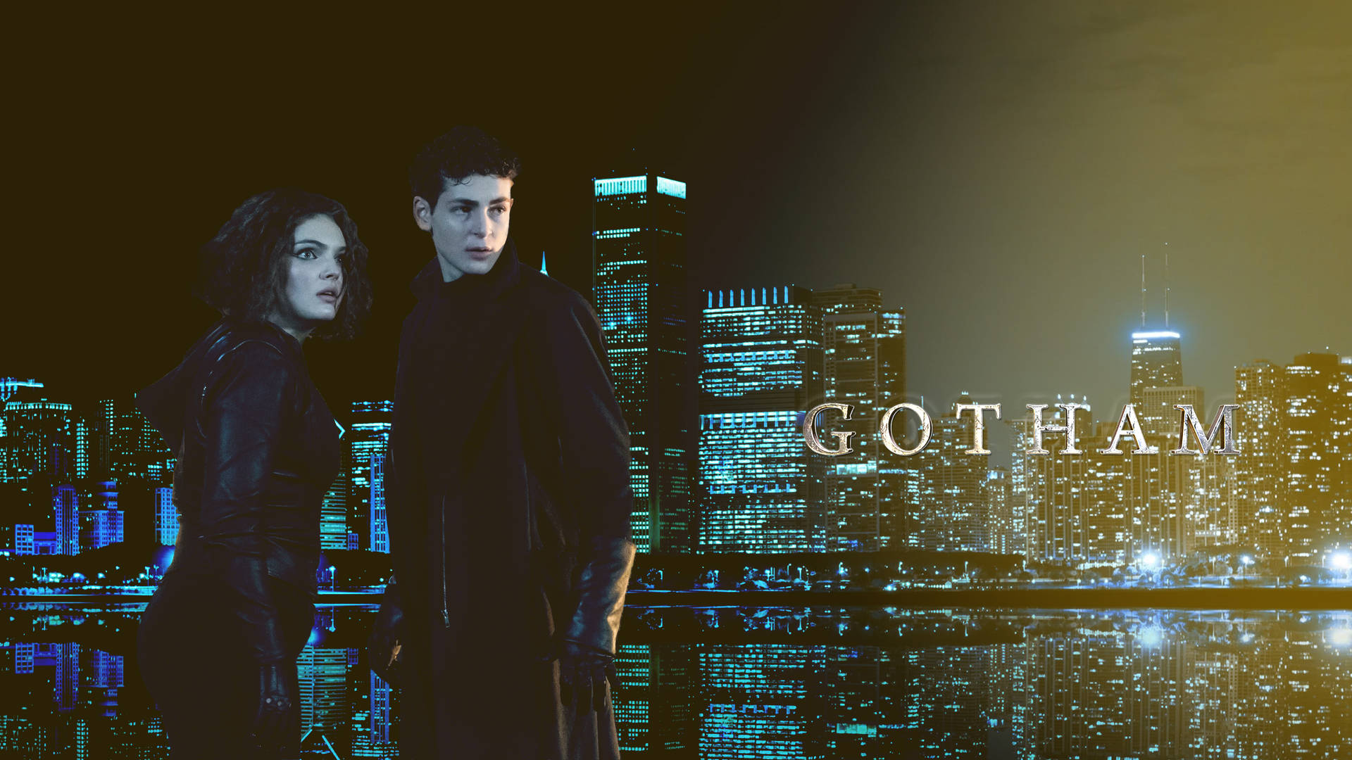 4k Gotham Bruce Wayne And Selina Kyle Background