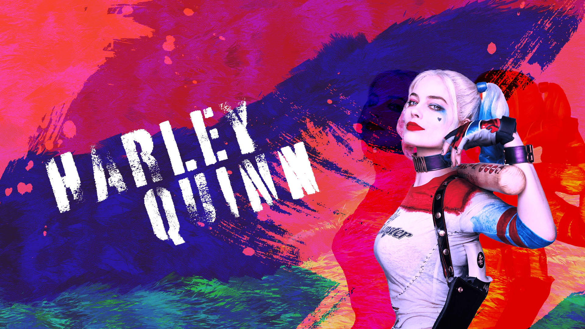 4k Gotham Harley With Red Backdrop Desktop Background