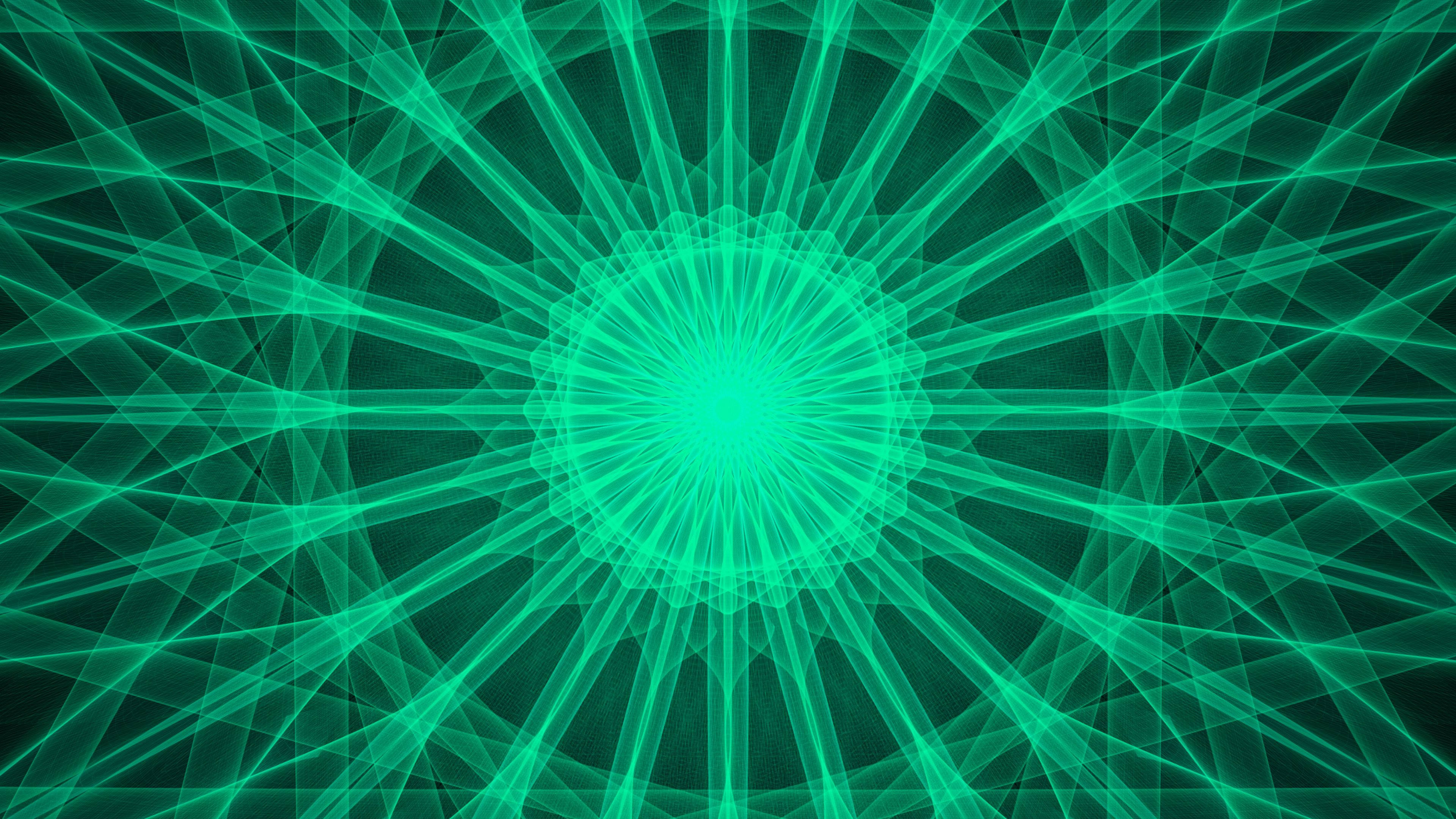 4k Green Kaleidoscope
