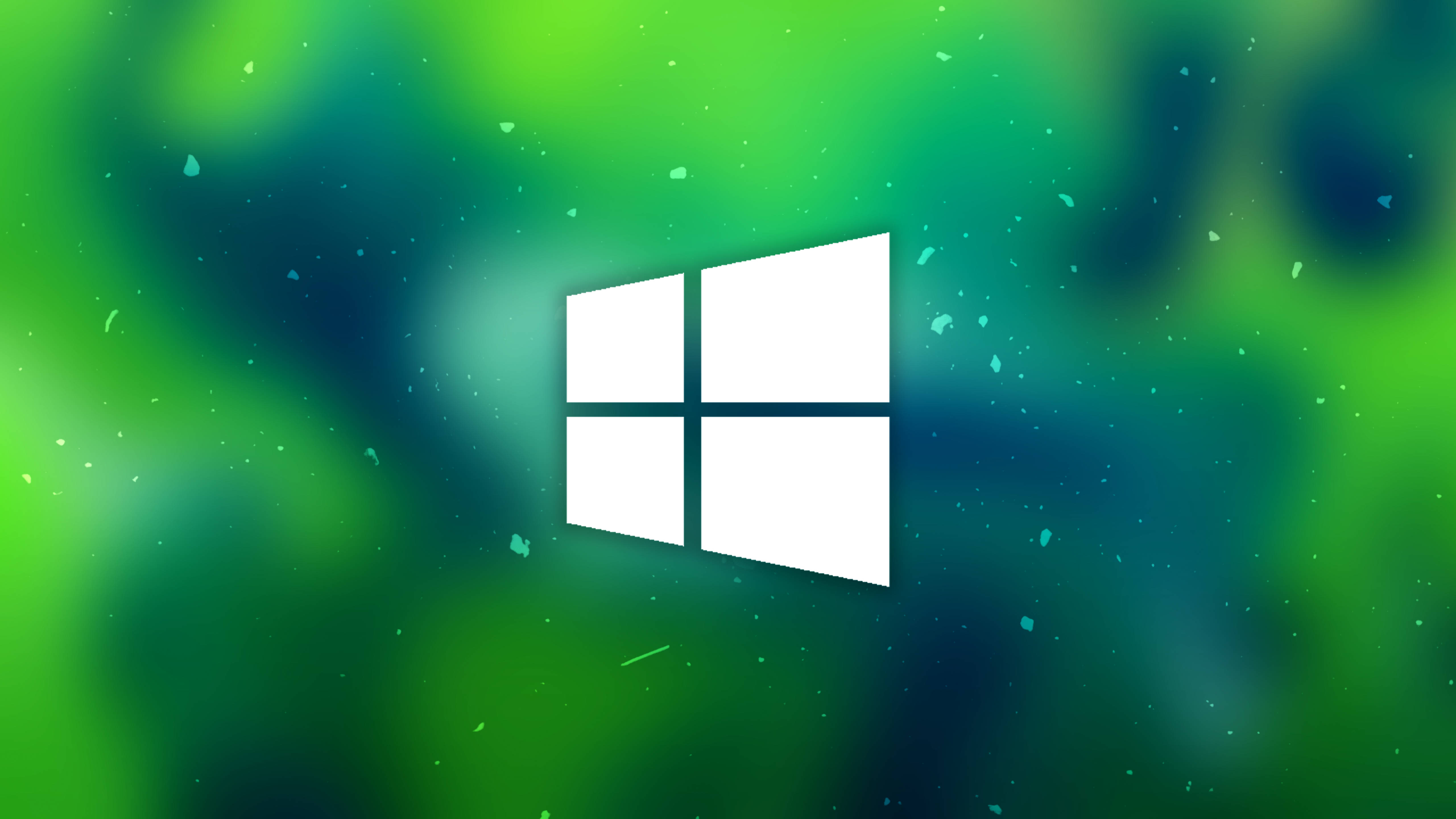 4k Green Windows 10 Background