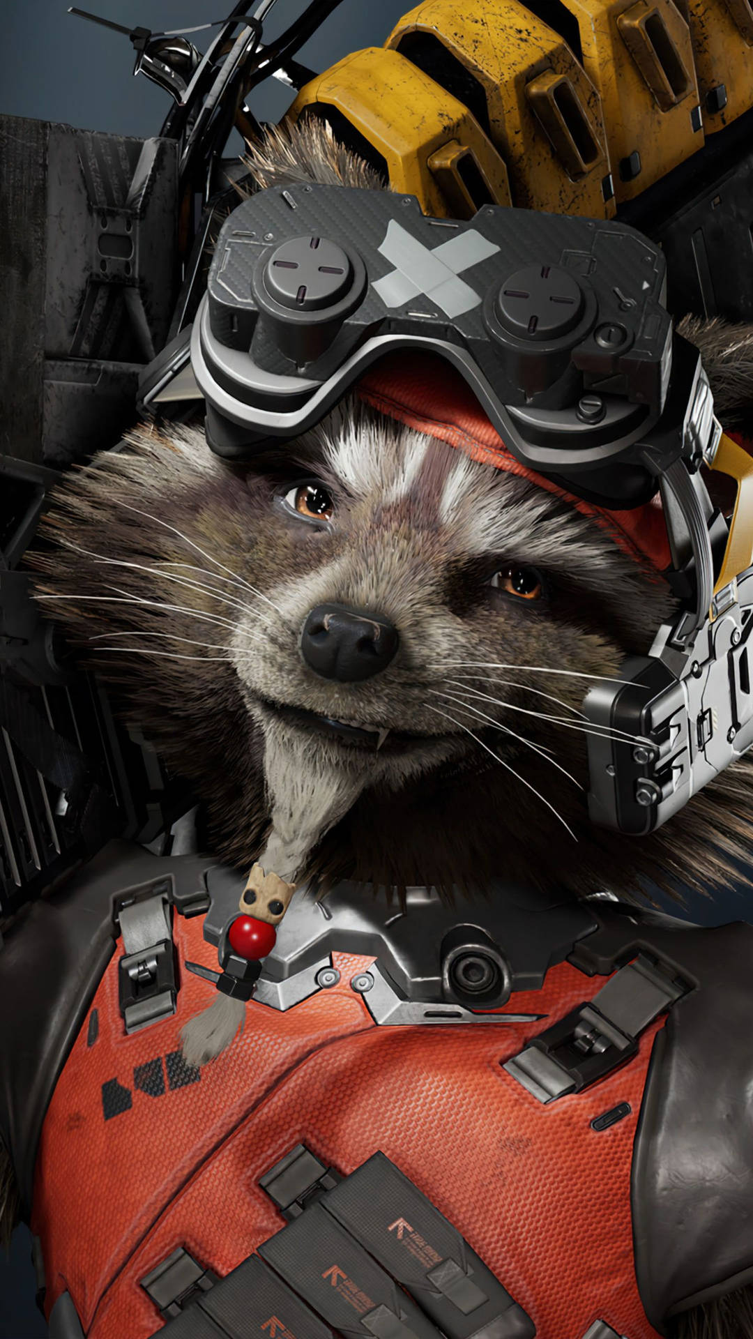 4k Guardians Of The Galaxy Geared Rocket Raccon Background