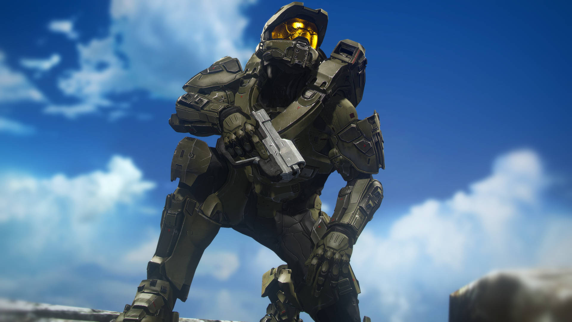4k Halo Master Chief Sky Background