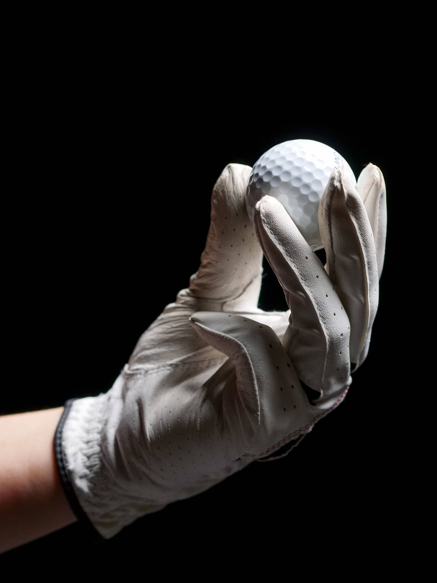 4k Hand Holding Golf Ball Background