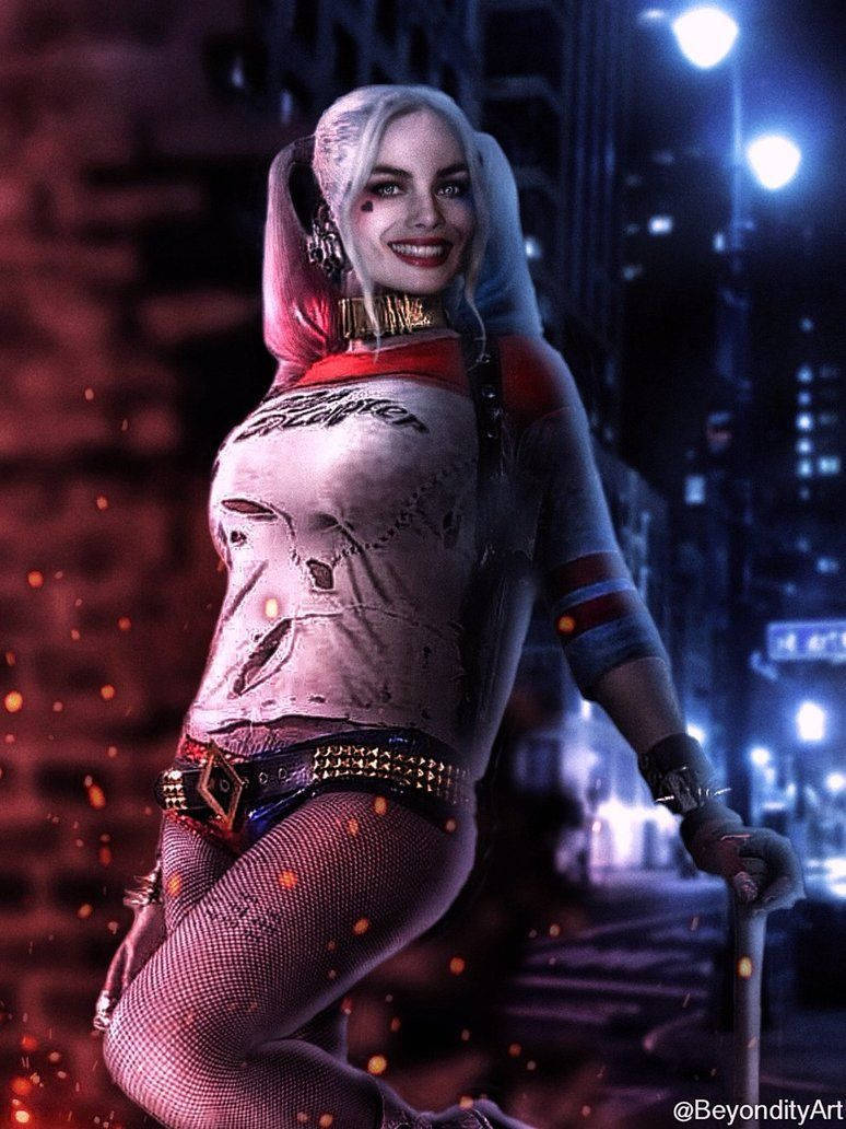 4k Harley Quinn Female Badass Background