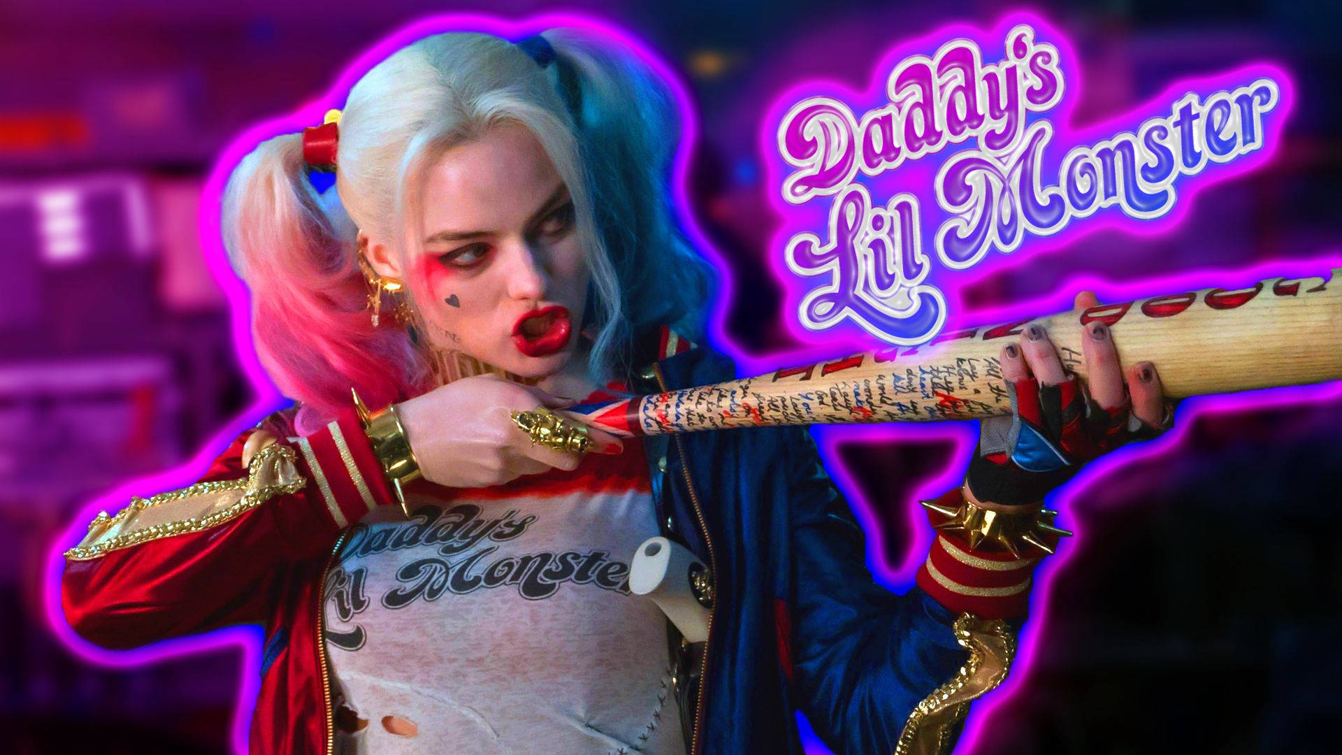 4k Harley Quinn From Suicide Squad Background