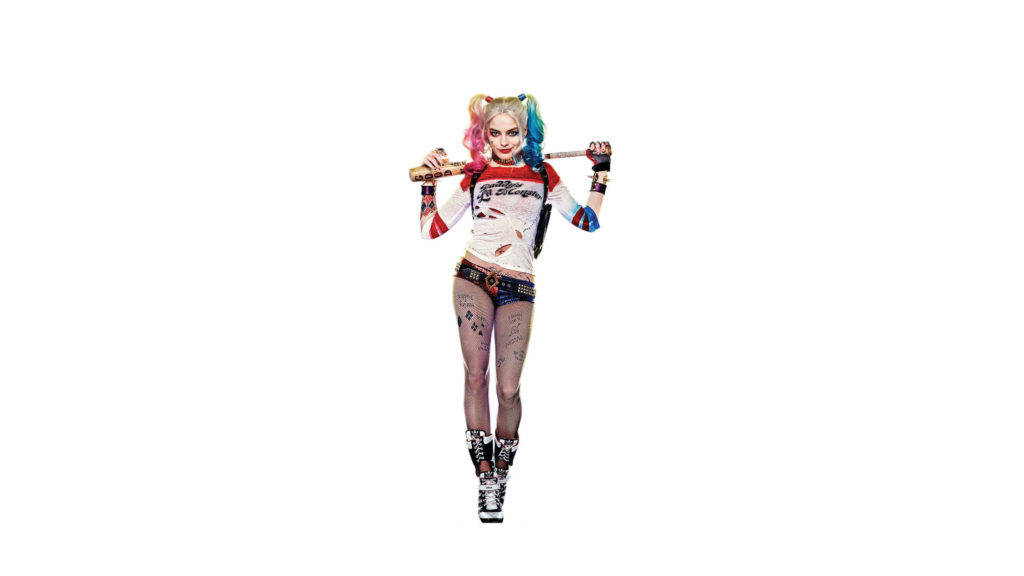 4k Harley Quinn Full Body Background
