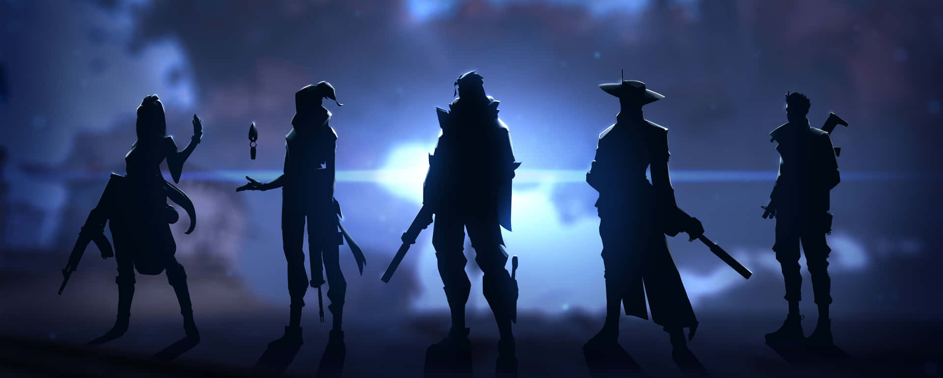 4k Hd Valorant Agents Silhouette Background