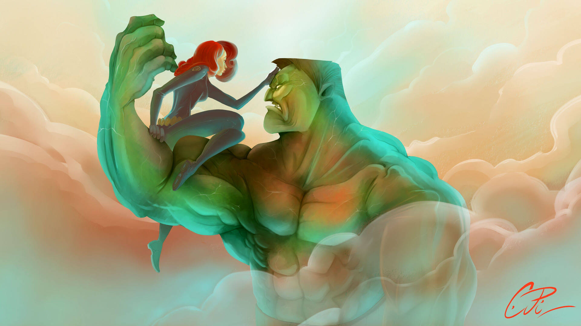 4k Hulk And Black Widow