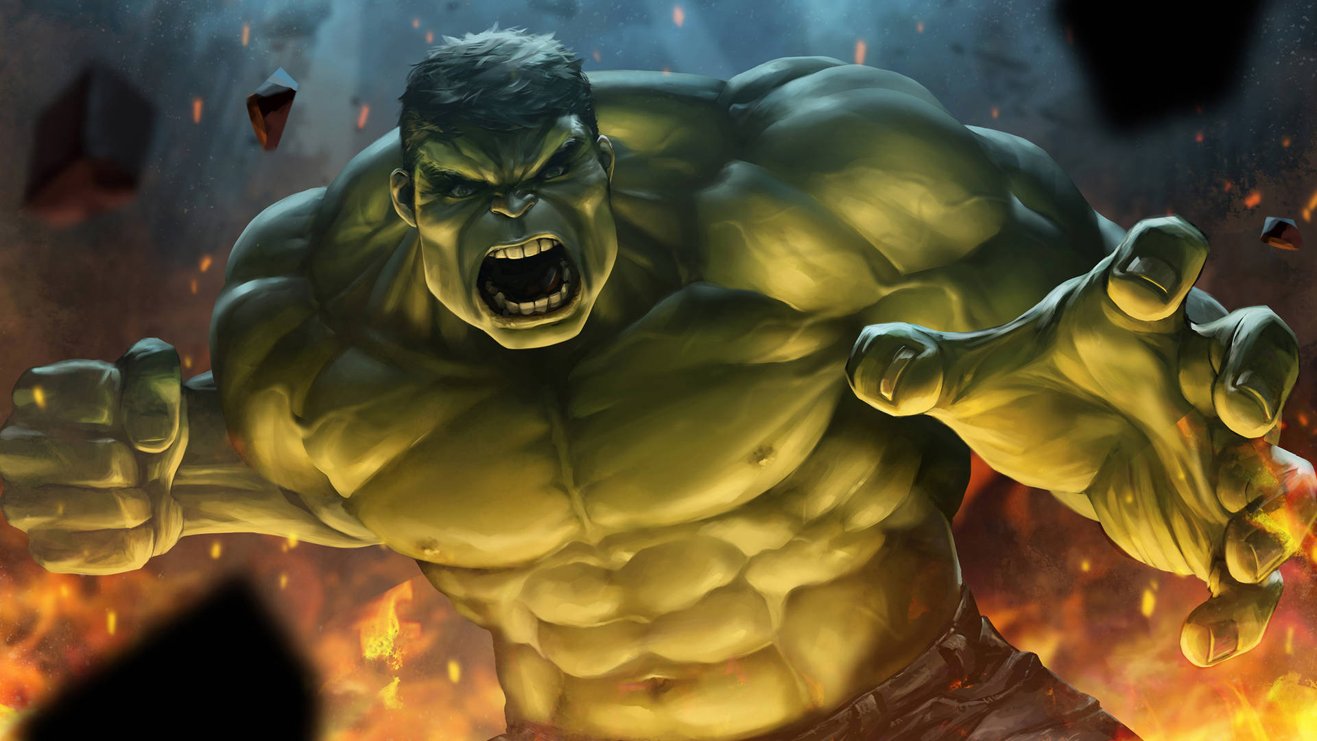 4k Hulk Raging Anger